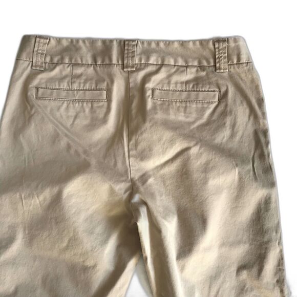J Crew Stretch Women’s Favorite Fit Khaki Tan Brown Crop Capri Pant Size 6 - Picture 4 of 11